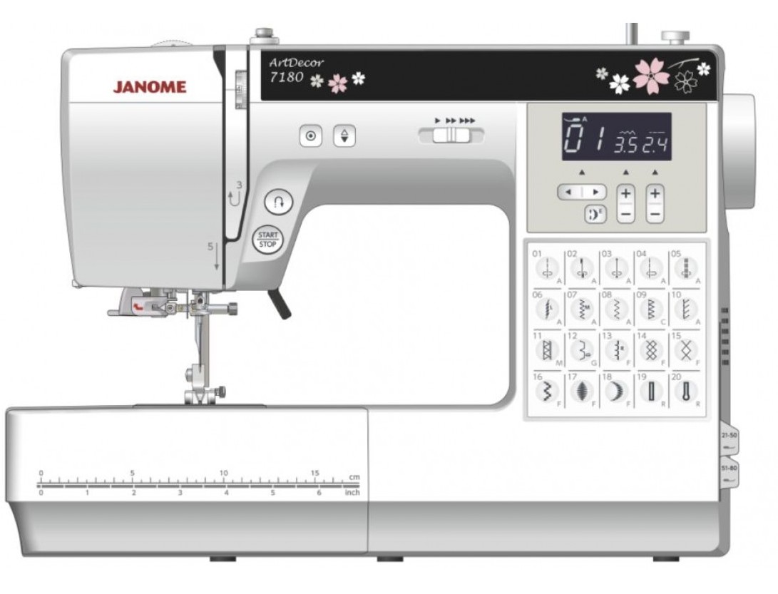 Janome ArtDecor 7180 - цены